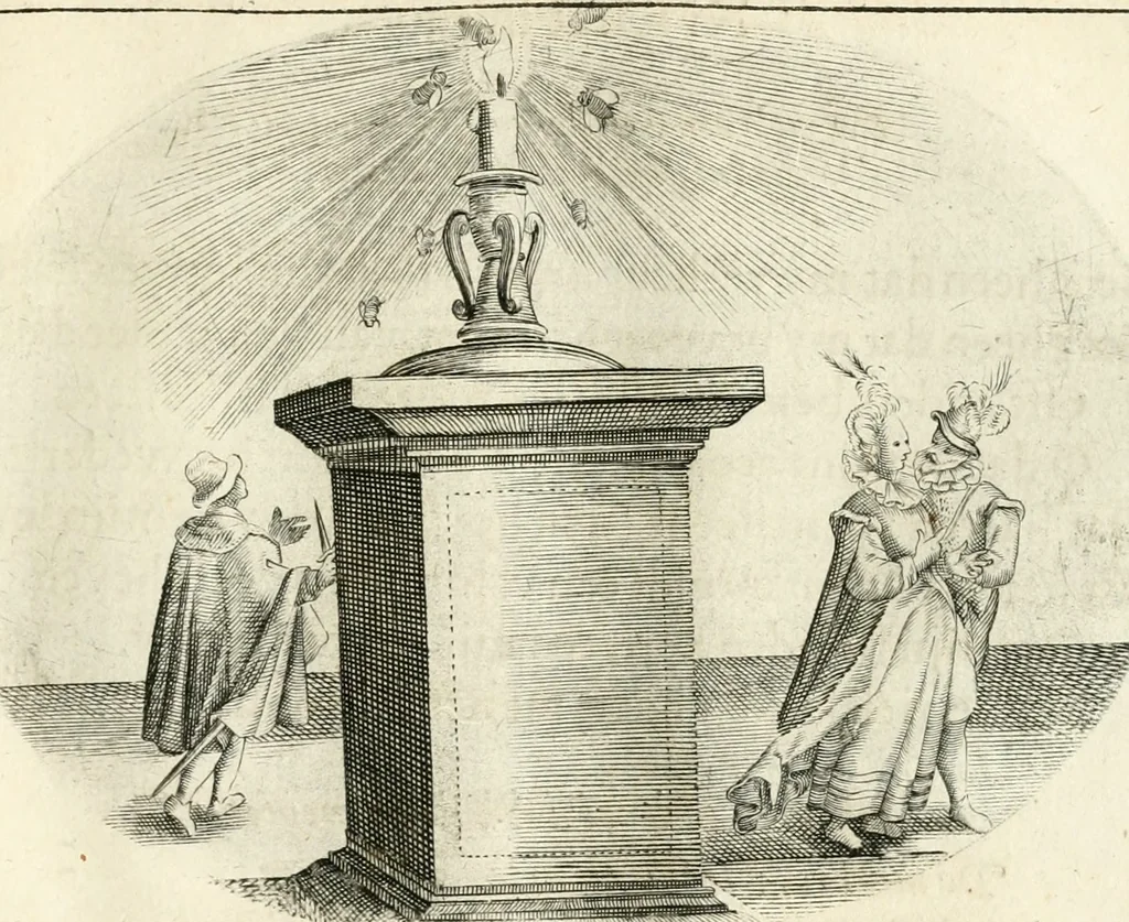 An illustration from Het ambacht van Cupido : op een nieuw ouersien ende verbetert, 1615, leaf 76