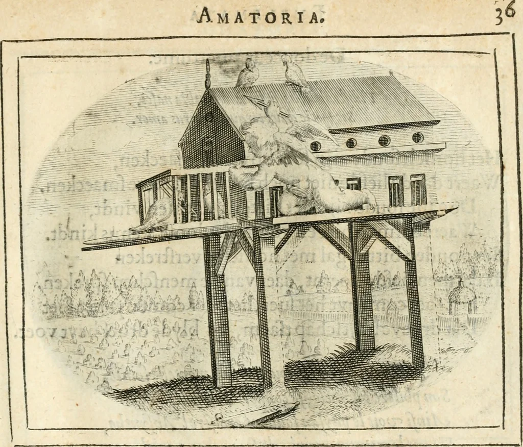 An illustration from Het ambacht van Cupido : op een nieuw ouersien ende verbetert, 1615, leaf 84