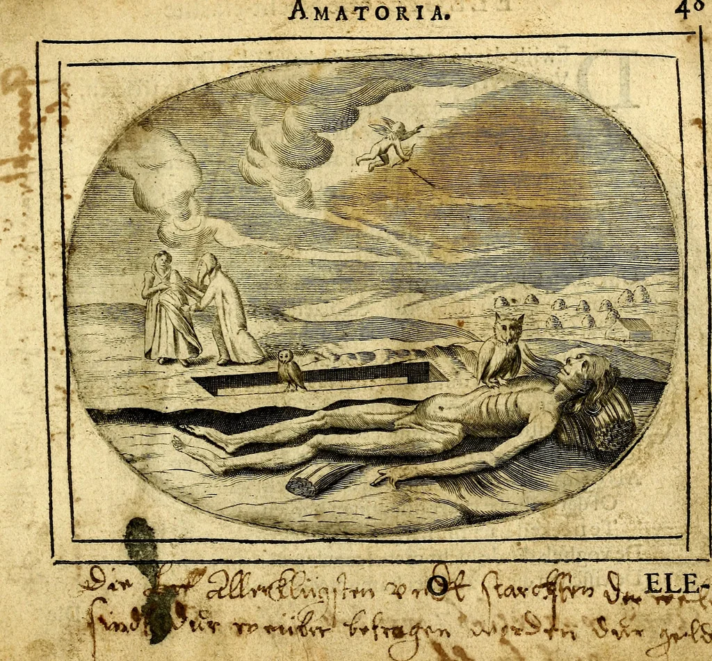 An illustration from Het ambach van Cvpido, op een nieuw ouersien ende verbetert, 1615, leaf 102