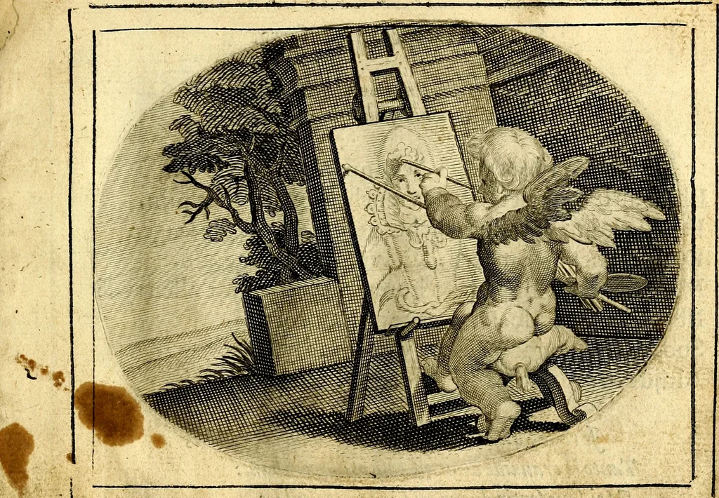 An illustration from Het ambach van Cvpido, op een nieuw ouersien ende verbetert, 1615, leaf 18