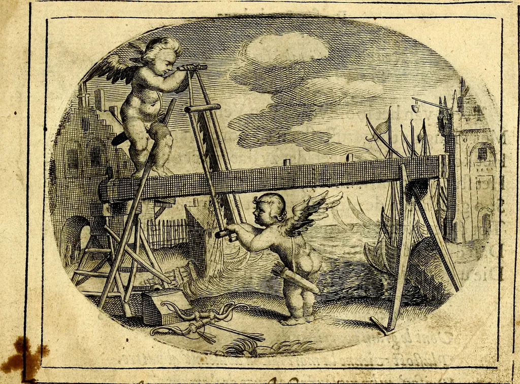 An illustration from Het ambach van Cvpido, op een nieuw ouersien ende verbetert, 1615, leaf 20