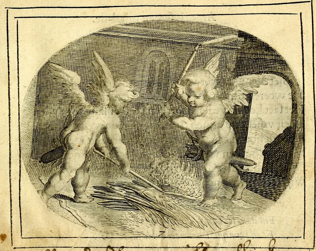 An illustration from Het ambach van Cvpido, op een nieuw ouersien ende verbetert, 1615, leaf 22