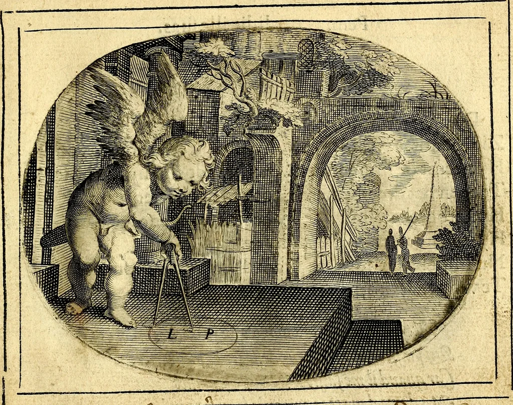 An illustration from Het ambach van Cvpido, op een nieuw ouersien ende verbetert, 1615, leaf 32