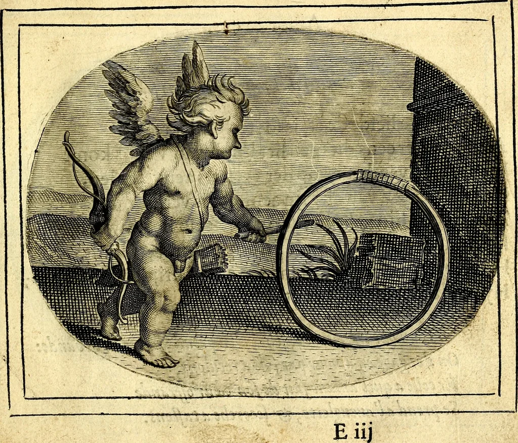 An illustration from Het ambach van Cvpido, op een nieuw ouersien ende verbetert, 1615, leaf 36