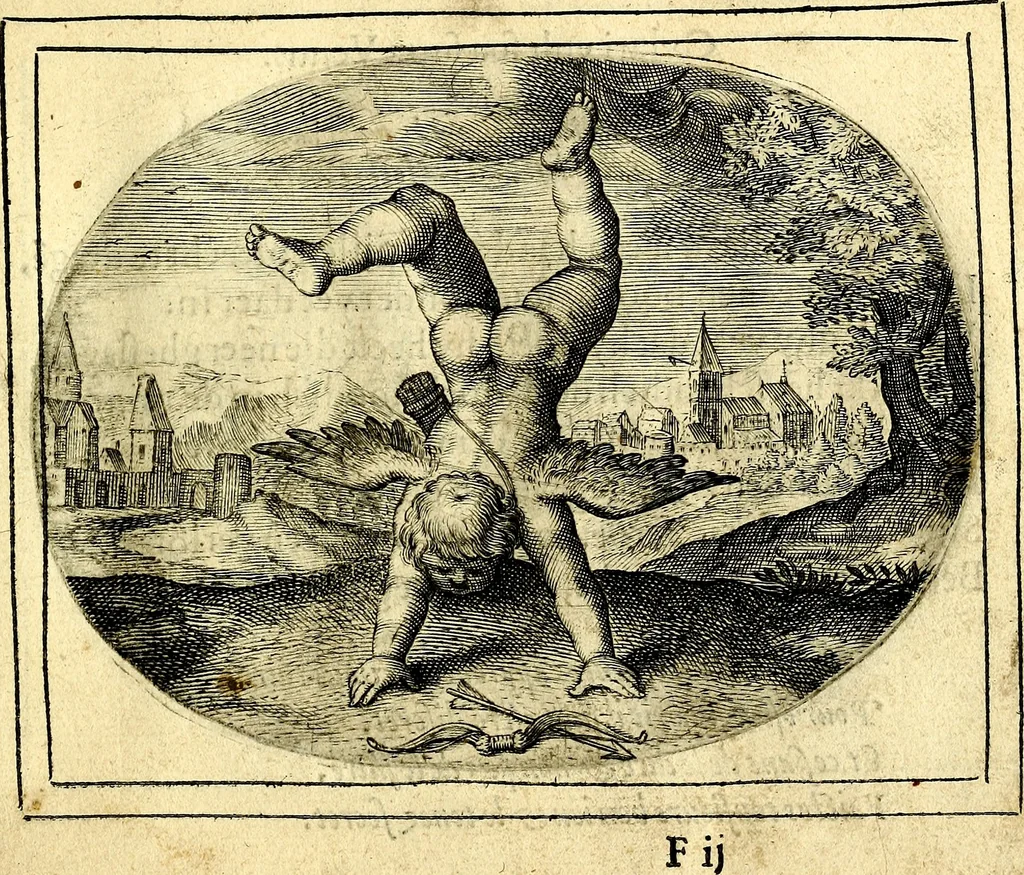 An illustration from Het ambach van Cvpido, op een nieuw ouersien ende verbetert, 1615, leaf 44