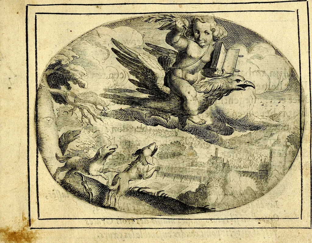An illustration from Het ambach van Cvpido, op een nieuw ouersien ende verbetert, 1615, leaf 54