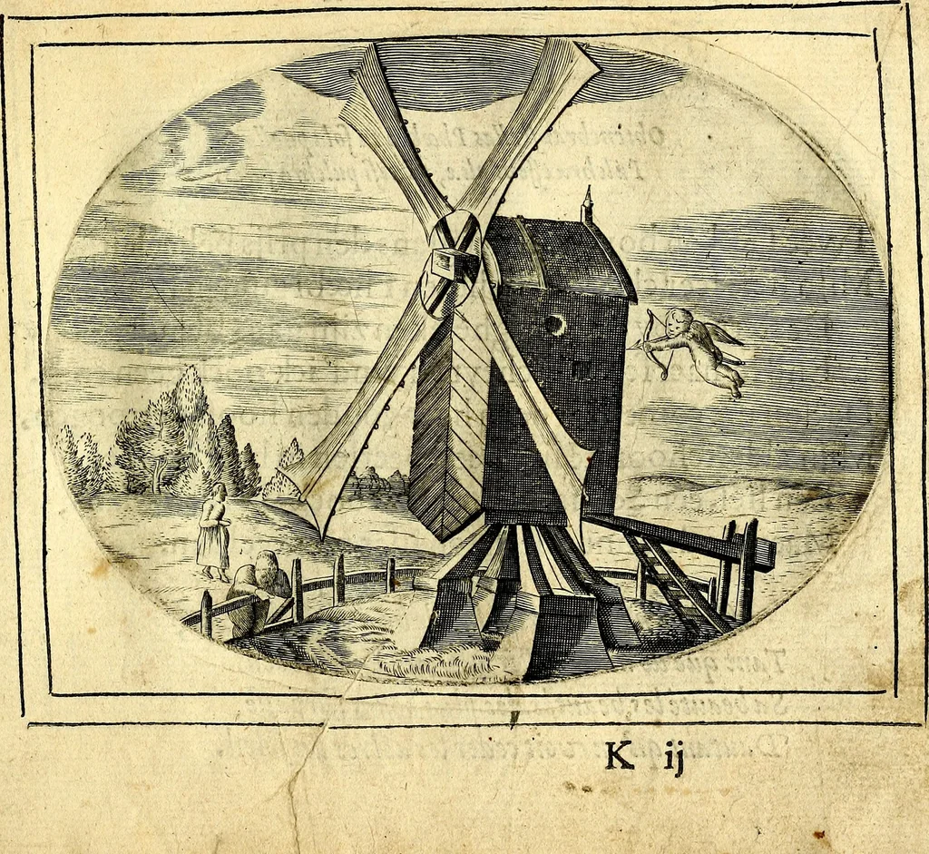An illustration from Het ambach van Cvpido, op een nieuw ouersien ende verbetert, 1615, leaf 74
