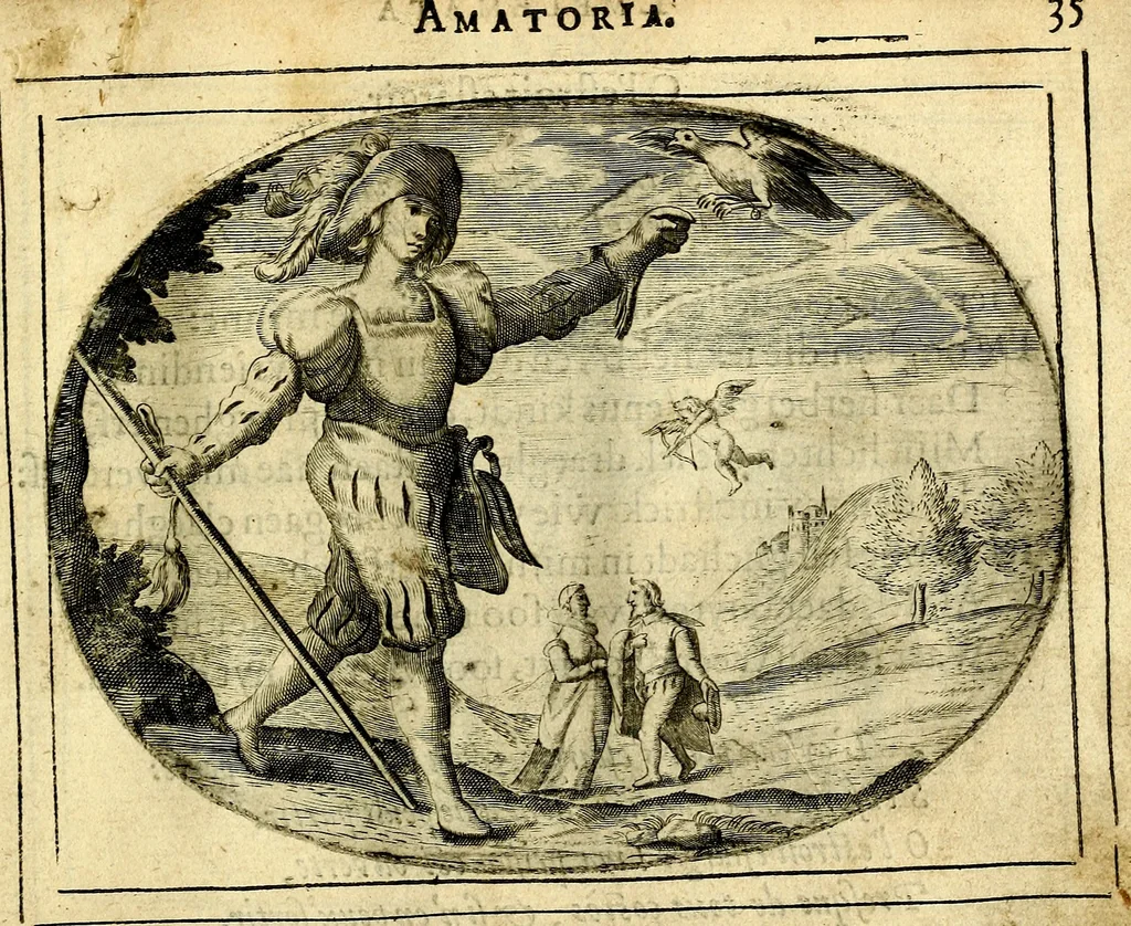 An illustration from Het ambach van Cvpido, op een nieuw ouersien ende verbetert, 1615, leaf 78