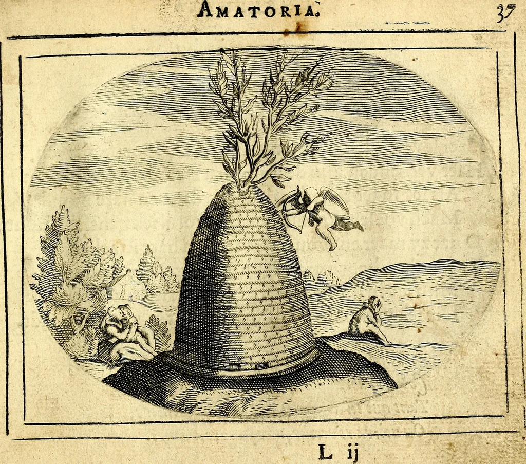 An illustration from Het ambach van Cvpido, op een nieuw ouersien ende verbetert, 1615, leaf 82