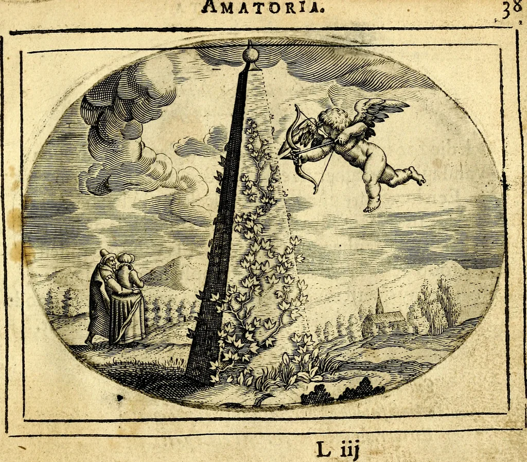 An illustration from Het ambach van Cvpido, op een nieuw ouersien ende verbetert, 1615, leaf 84