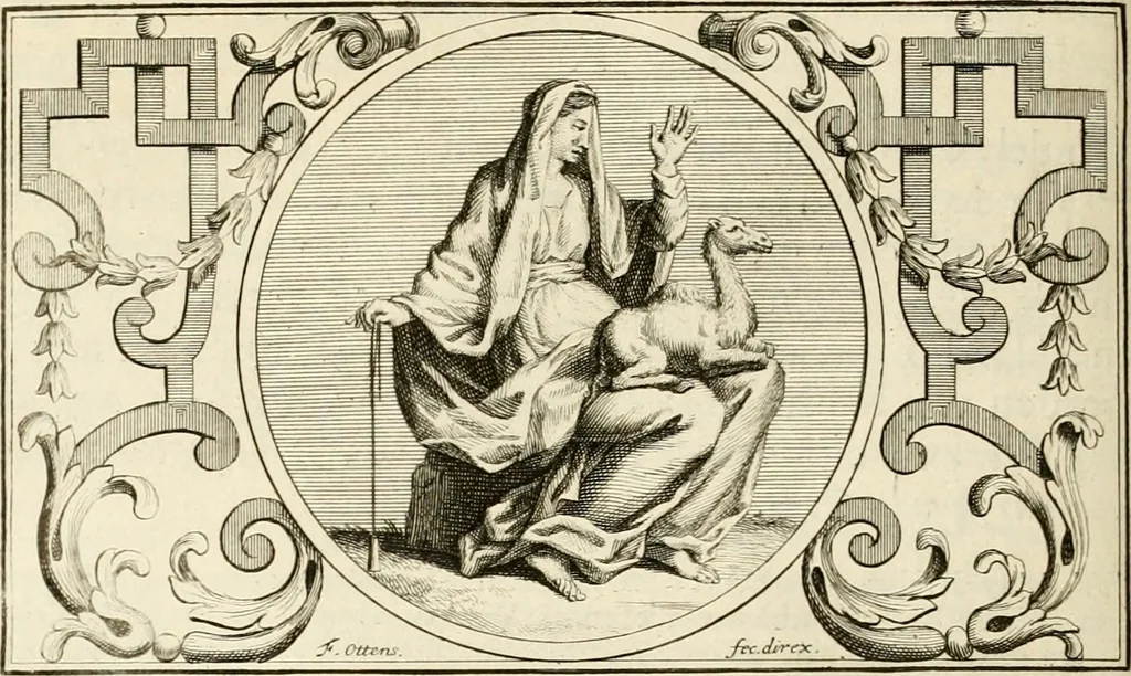 An illustration from Het groot natuur- en zedekundigh werelttoneel, of, Woordenboek van meer dan 1200 aeloude Egiptische, Grieksche en Romeinsche zinnebeelden of beeldenspraek ... : op nieu uit de oirsprongklyke schriften van Cezar Ripa, Zaratino Kastellini, Piërius Valerianus, Horus Apollo en andere ... getrokken in eene alphabetische ordre gebragt, met uitvoerige aenmerkingen en ophelderingen ... door een' ervaren taelen outheitkundigen, hebende voor het overige de uitmuntende dichter, Hubert Korneliszoon Poot dit werk ten opzichte van den text ... in klaer en zuiver Nederduitsch overgeschreven, en achte verscheide zinnebeelden dichtkundige toepassingen gestelt ; met fraeje kunstplaten versiert .., 1743, leaf 159