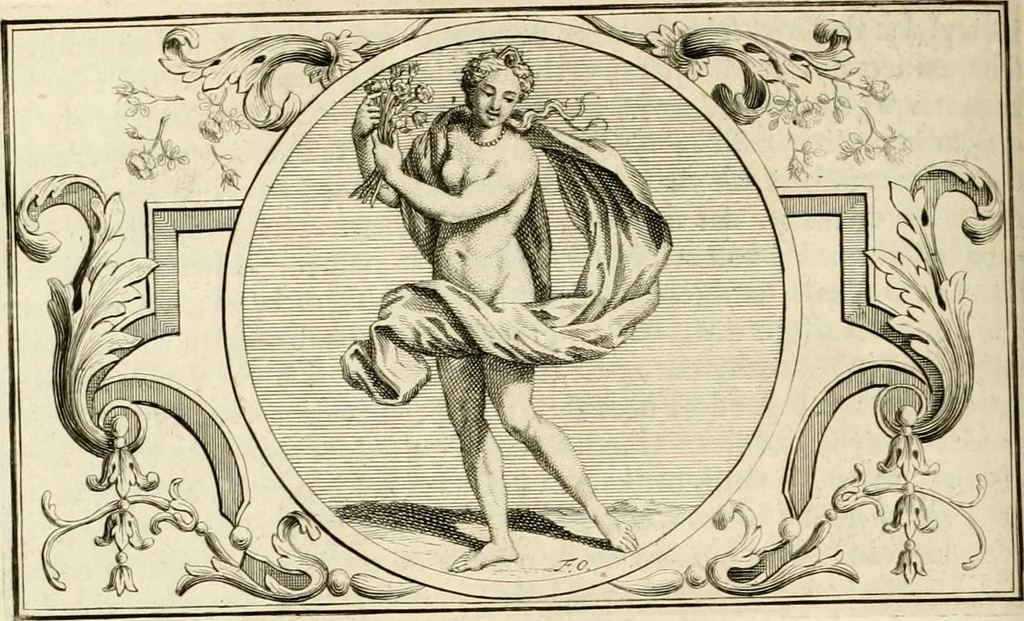 An illustration from Het groot natuur- en zedekundigh werelttoneel, of, Woordenboek van meer dan 1200 aeloude Egiptische, Grieksche en Romeinsche zinnebeelden of beeldenspraek ... : op nieu uit de oirsprongklyke schriften van Cezar Ripa, Zaratino Kastellini, Piërius Valerianus, Horus Apollo en andere ... getrokken in eene alphabetische ordre gebragt, met uitvoerige aenmerkingen en ophelderingen ... door een' ervaren taelen outheitkundigen, hebende voor het overige de uitmuntende dichter, Hubert Korneliszoon Poot dit werk ten opzichte van den text ... in klaer en zuiver Nederduitsch overgeschreven, en achte verscheide zinnebeelden dichtkundige toepassingen gestelt ; met fraeje kunstplaten versiert .., 1743, leaf 219