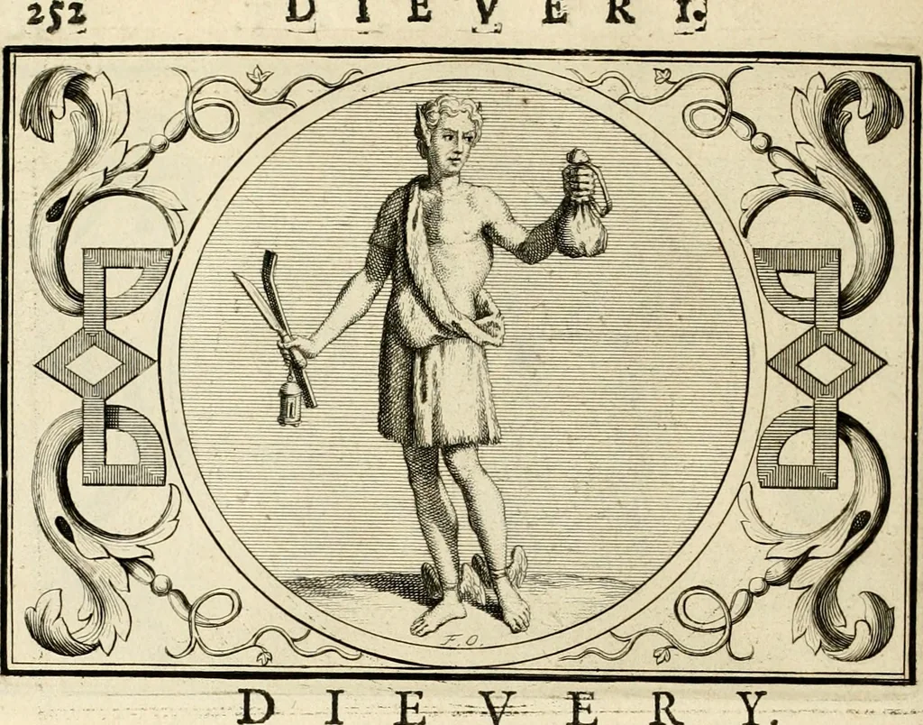 An illustration from Het groot natuur- en zedekundigh werelttoneel, of, Woordenboek van meer dan 1200 aeloude Egiptische, Grieksche en Romeinsche zinnebeelden of beeldenspraek ... : op nieu uit de oirsprongklyke schriften van Cezar Ripa, Zaratino Kastellini, Piërius Valerianus, Horus Apollo en andere ... getrokken in eene alphabetische ordre gebragt, met uitvoerige aenmerkingen en ophelderingen ... door een' ervaren taelen outheitkundigen, hebende voor het overige de uitmuntende dichter, Hubert Korneliszoon Poot dit werk ten opzichte van den text ... in klaer en zuiver Nederduitsch overgeschreven, en achte verscheide zinnebeelden dichtkundige toepassingen gestelt ; met fraeje kunstplaten versiert .., 1743, leaf 289