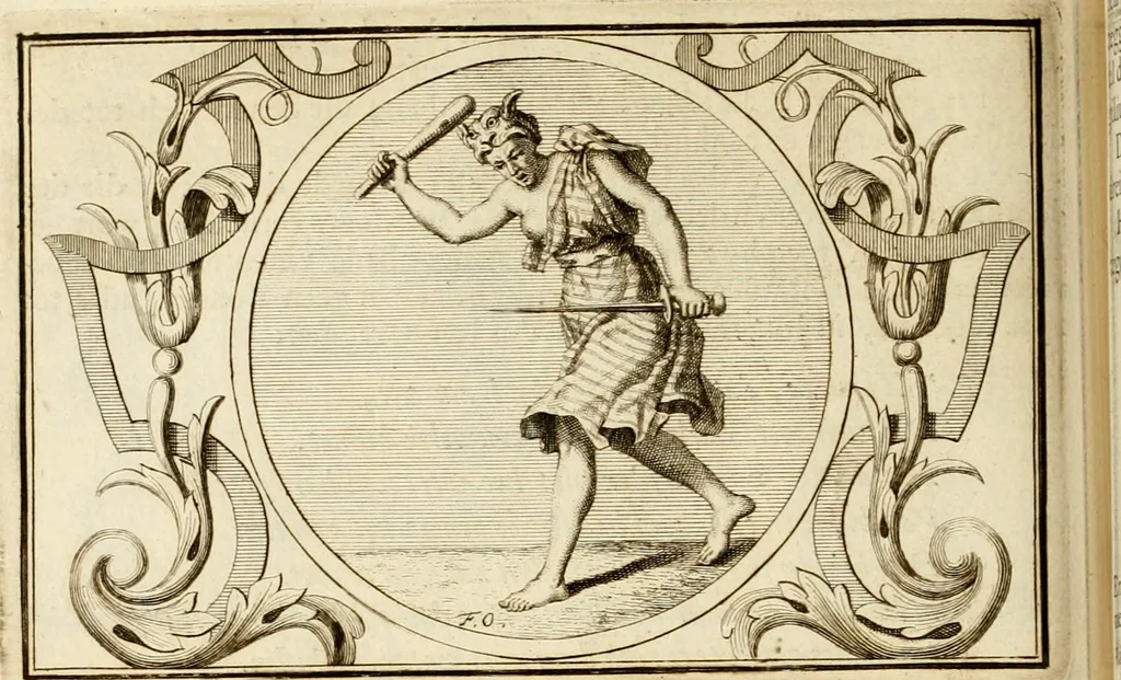 An illustration from Het groot natuur- en zedekundigh werelttoneel, of, Woordenboek van meer dan 1200 aeloude Egiptische, Grieksche en Romeinsche zinnebeelden of beeldenspraek ... : op nieu uit de oirsprongklyke schriften van Cezar Ripa, Zaratino Kastellini, Piërius Valerianus, Horus Apollo en andere ... getrokken in eene alphabetische ordre gebragt, met uitvoerige aenmerkingen en ophelderingen ... door een' ervaren taelen outheitkundigen, hebende voor het overige de uitmuntende dichter, Hubert Korneliszoon Poot dit werk ten opzichte van den text ... in klaer en zuiver Nederduitsch overgeschreven, en achte verscheide zinnebeelden dichtkundige toepassingen gestelt ; met fraeje kunstplaten versiert .., 1743, leaf 309