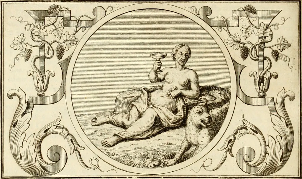 An illustration from Het groot natuur- en zedekundigh werelttoneel, of, Woordenboek van meer dan 1200 aeloude Egiptische, Grieksche en Romeinsche zinnebeelden of beeldenspraek ... : op nieu uit de oirsprongklyke schriften van Cezar Ripa, Zaratino Kastellini, Piërius Valerianus, Horus Apollo en andere ... getrokken in eene alphabetische ordre gebragt, met uitvoerige aenmerkingen en ophelderingen ... door een' ervaren taelen outheitkundigen, hebende voor het overige de uitmuntende dichter, Hubert Korneliszoon Poot dit werk ten opzichte van den text ... in klaer en zuiver Nederduitsch overgeschreven, en achte verscheide zinnebeelden dichtkundige toepassingen gestelt ; met fraeje kunstplaten versiert .., 1743, leaf 323