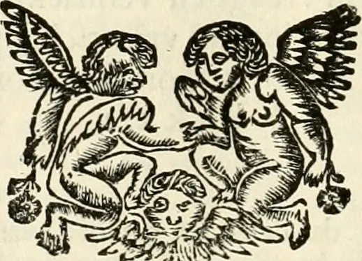 An illustration from Het groot natuur- en zedekundigh werelttoneel, of, Woordenboek van meer dan 1200 aeloude Egiptische, Grieksche en Romeinsche zinnebeelden of beeldenspraek ... : op nieu uit de oirsprongklyke schriften van Cezar Ripa, Zaratino Kastellini, Piërius Valerianus, Horus Apollo en andere ... getrokken in eene alphabetische ordre gebragt, met uitvoerige aenmerkingen en ophelderingen ... door een' ervaren taelen outheitkundigen, hebende voor het overige de uitmuntende dichter, Hubert Korneliszoon Poot dit werk ten opzichte van den text ... in klaer en zuiver Nederduitsch overgeschreven, en achte verscheide zinnebeelden dichtkundige toepassingen gestelt ; met fraeje kunstplaten versiert .., 1743, leaf 443