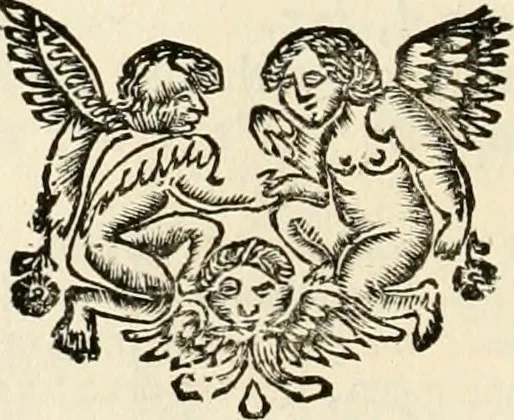 An illustration from Het groot natuur- en zedekundigh werelttoneel, of, Woordenboek van meer dan 1200 aeloude Egiptische, Grieksche en Romeinsche zinnebeelden of beeldenspraek ... : op nieu uit de oirsprongklyke schriften van Cezar Ripa, Zaratino Kastellini, Piërius Valerianus, Horus Apollo en andere ... getrokken in eene alphabetische ordre gebragt, met uitvoerige aenmerkingen en ophelderingen ... door een' ervaren taelen outheitkundigen, hebende voor het overige de uitmuntende dichter, Hubert Korneliszoon Poot dit werk ten opzichte van den text ... in klaer en zuiver Nederduitsch overgeschreven, en achte verscheide zinnebeelden dichtkundige toepassingen gestelt ; met fraeje kunstplaten versiert .., 1743, leaf 65