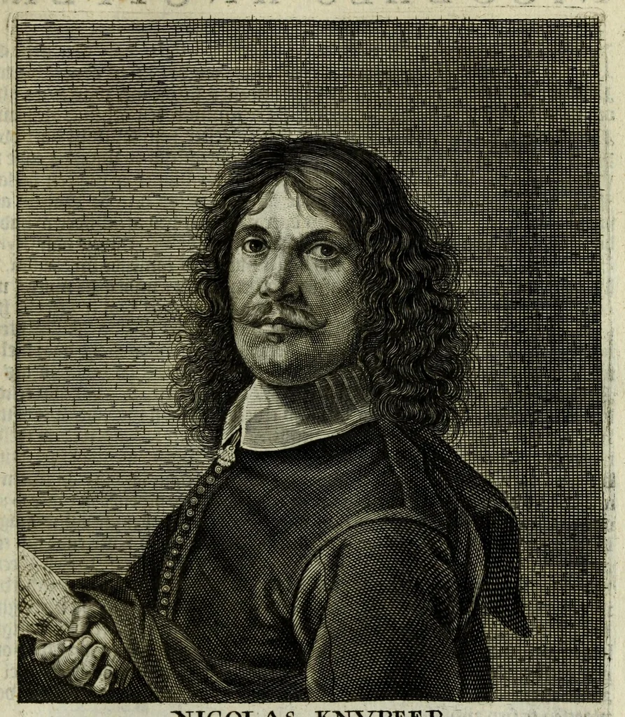 An illustration from Het gulden cabinet vande edel vry schilder const : inhoudende den lof vande vermarste schilders, architecte, beldthowers, ende plaetsnyders, van dese eeuw, 1662, leaf 119
