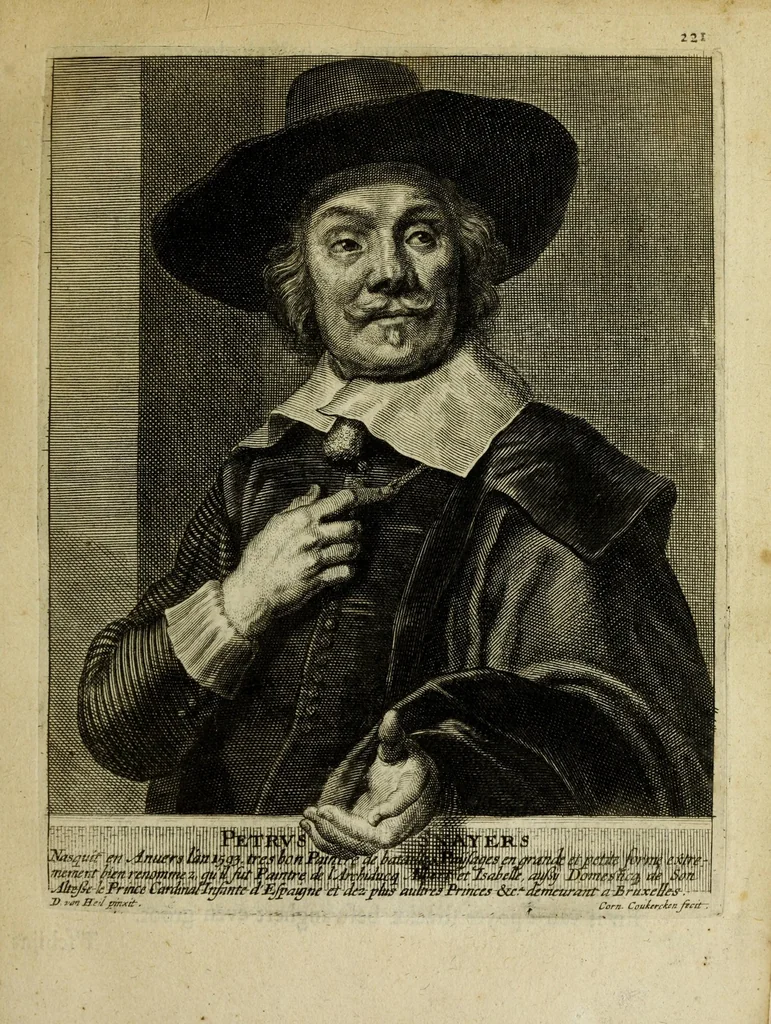 An illustration from Het gulden cabinet vande edel vry schilder const : inhoudende den lof vande vermarste schilders, architecte, beldthowers, ende plaetsnyders, van dese eeuw, 1662, leaf 225