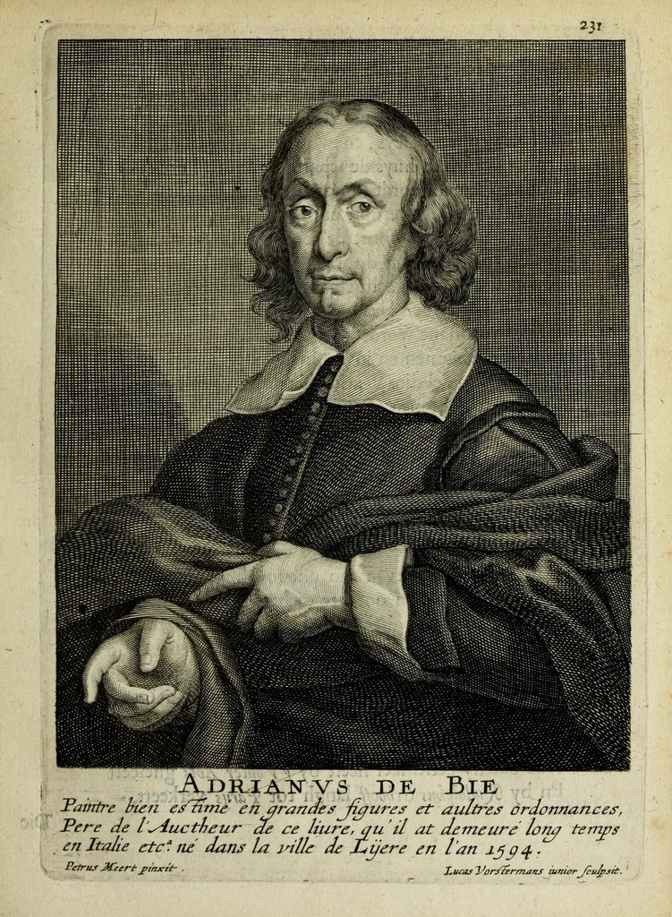 An illustration from Het gulden cabinet vande edel vry schilder const : inhoudende den lof vande vermarste schilders, architecte, beldthowers, ende plaetsnyders, van dese eeuw, 1662, leaf 235