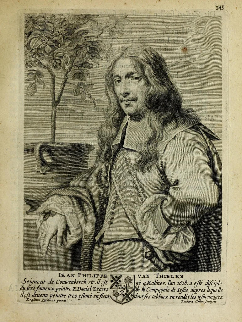 An illustration from Het gulden cabinet vande edel vry schilder const : inhoudende den lof vande vermarste schilders, architecte, beldthowers, ende plaetsnyders, van dese eeuw, 1662, leaf 349