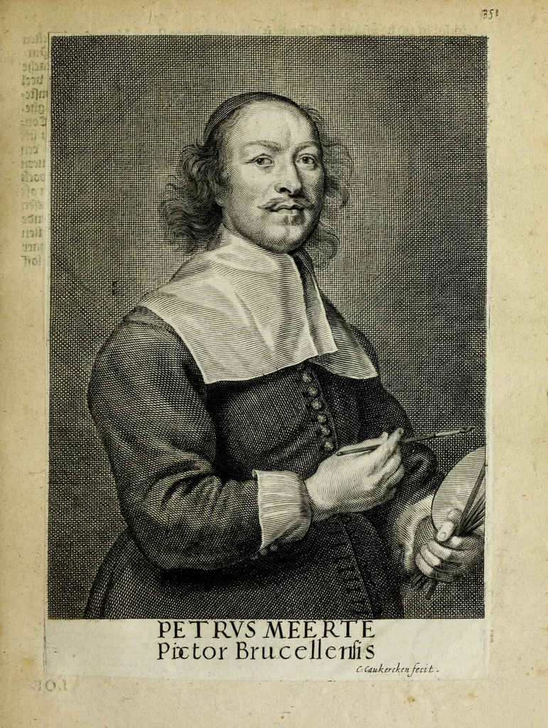An illustration from Het gulden cabinet vande edel vry schilder const : inhoudende den lof vande vermarste schilders, architecte, beldthowers, ende plaetsnyders, van dese eeuw, 1662, leaf 355