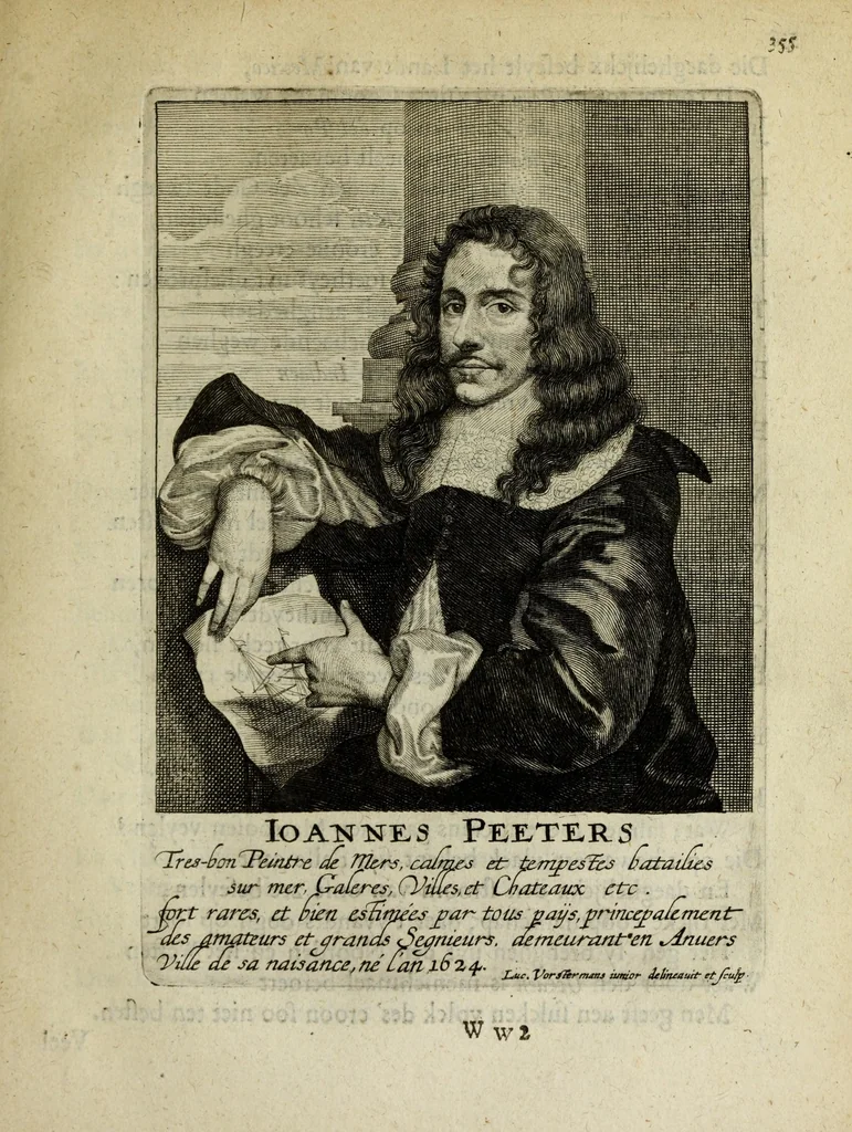 An illustration from Het gulden cabinet vande edel vry schilder const : inhoudende den lof vande vermarste schilders, architecte, beldthowers, ende plaetsnyders, van dese eeuw, 1662, leaf 359