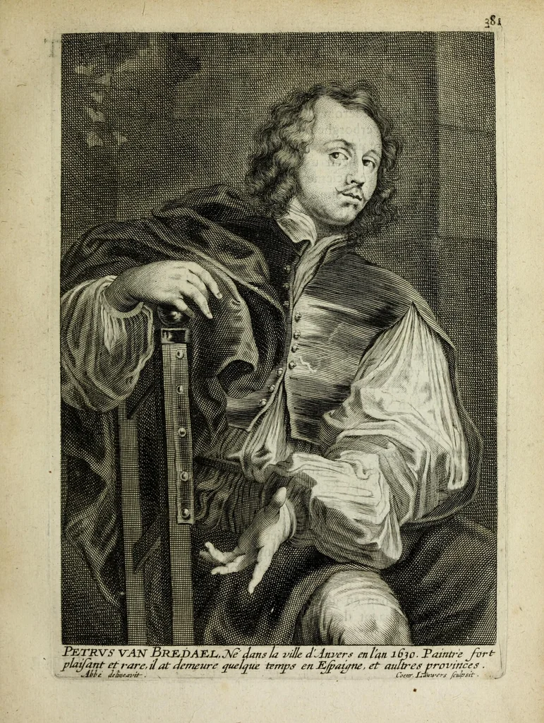 An illustration from Het gulden cabinet vande edel vry schilder const : inhoudende den lof vande vermarste schilders, architecte, beldthowers, ende plaetsnyders, van dese eeuw, 1662, leaf 385