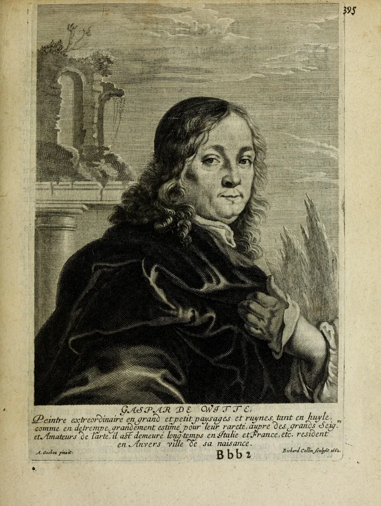 An illustration from Het gulden cabinet vande edel vry schilder const : inhoudende den lof vande vermarste schilders, architecte, beldthowers, ende plaetsnyders, van dese eeuw, 1662, leaf 399