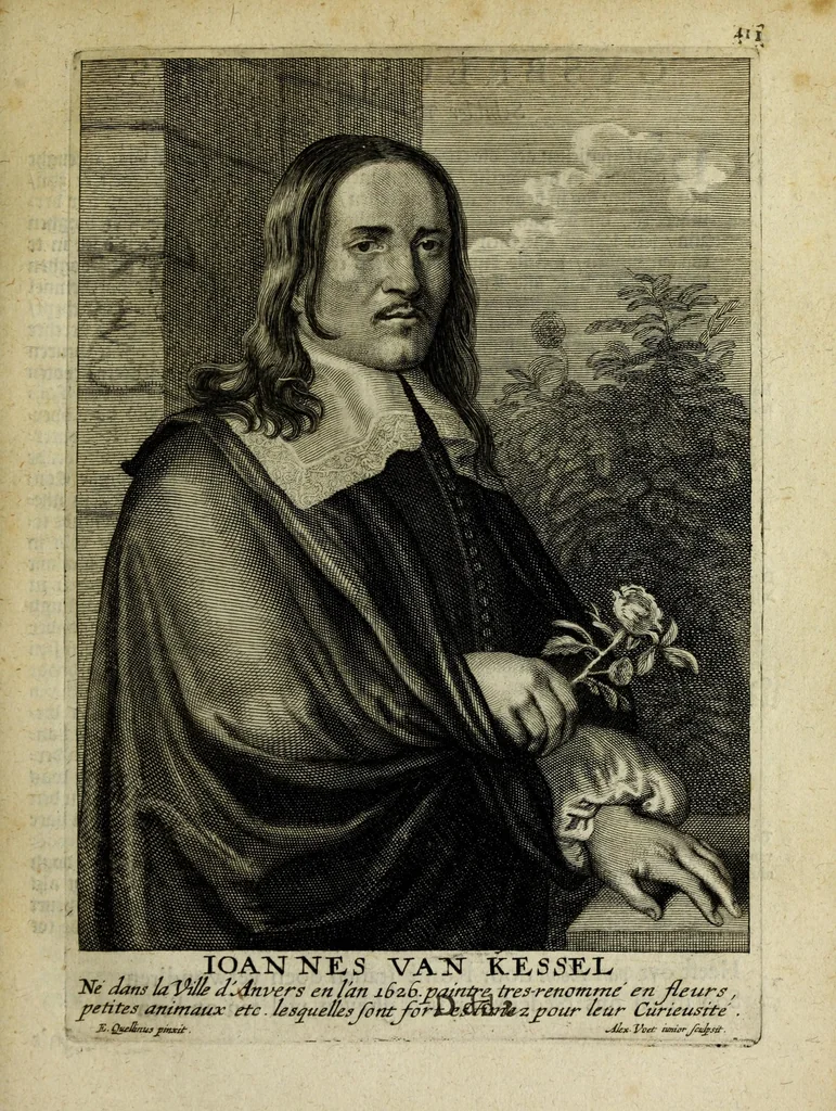 An illustration from Het gulden cabinet vande edel vry schilder const : inhoudende den lof vande vermarste schilders, architecte, beldthowers, ende plaetsnyders, van dese eeuw, 1662, leaf 415