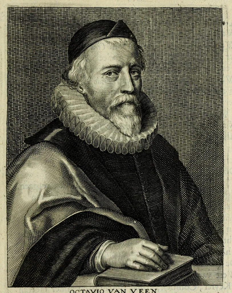 An illustration from Het gulden cabinet vande edel vry schilder const : inhoudende den lof vande vermarste schilders, architecte, beldthowers, ende plaetsnyders, van dese eeuw, 1662, leaf 43