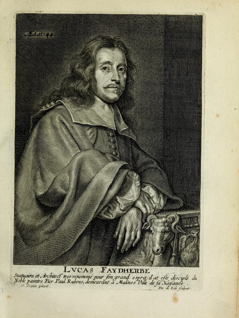 An illustration from Het gulden cabinet vande edel vry schilder const : inhoudende den lof vande vermarste schilders, architecte, beldthowers, ende plaetsnyders, van dese eeuw, 1662, leaf 505
