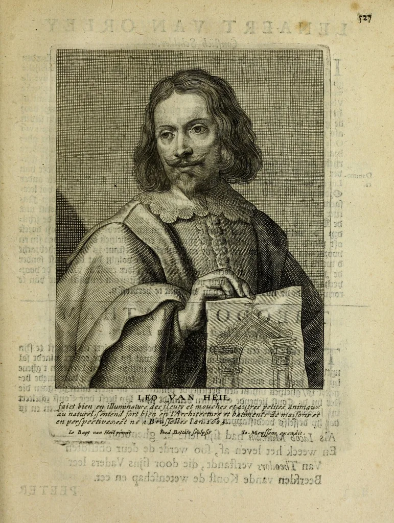 An illustration from Het gulden cabinet vande edel vry schilder const : inhoudende den lof vande vermarste schilders, architecte, beldthowers, ende plaetsnyders, van dese eeuw, 1662, leaf 533