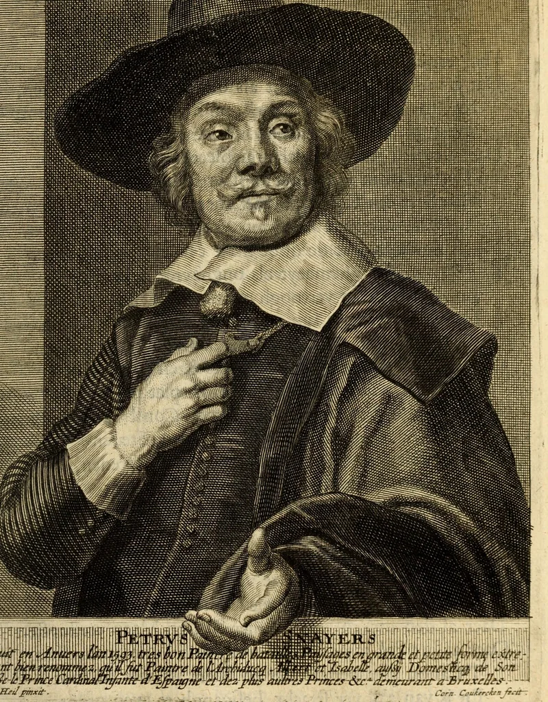 An illustration from Het gulden cabinet van de edele vry schilder-const : ontsloten door den lanck ghewenschten vrede tusschen de twee machtighe croonen van Spaignien en Vrancryck : waer-inne begrepen is den ontsterffe-lijcken loff vande vermaerste constiminnende geesten ende schilders van dese eeuw, hier inne meest naer het leven af-gebeldt, verciert met veel vermakelijcke rijmen ende spreucken, 1662, leaf 235
