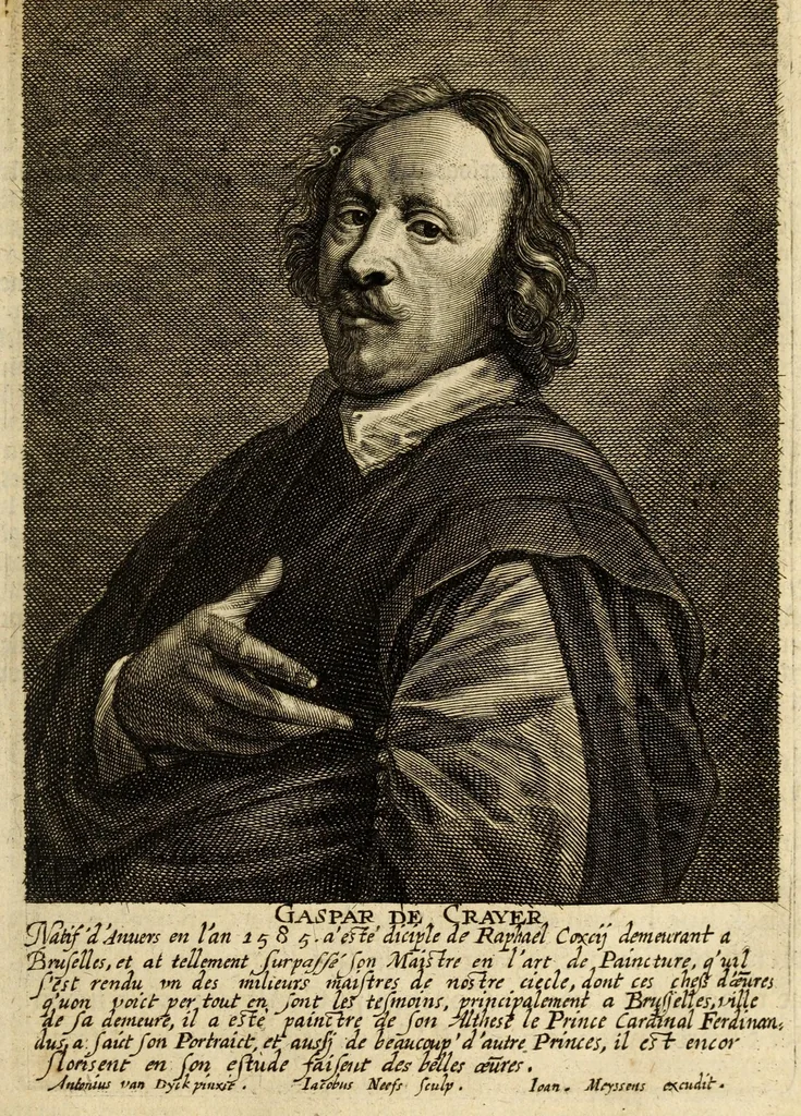 An illustration from Het gulden cabinet van de edele vry schilder-const : ontsloten door den lanck ghewenschten vrede tusschen de twee machtighe croonen van Spaignien en Vrancryck : waer-inne begrepen is den ontsterffe-lijcken loff vande vermaerste constiminnende geesten ende schilders van dese eeuw, hier inne meest naer het leven af-gebeldt, verciert met veel vermakelijcke rijmen ende spreucken, 1662, leaf 259