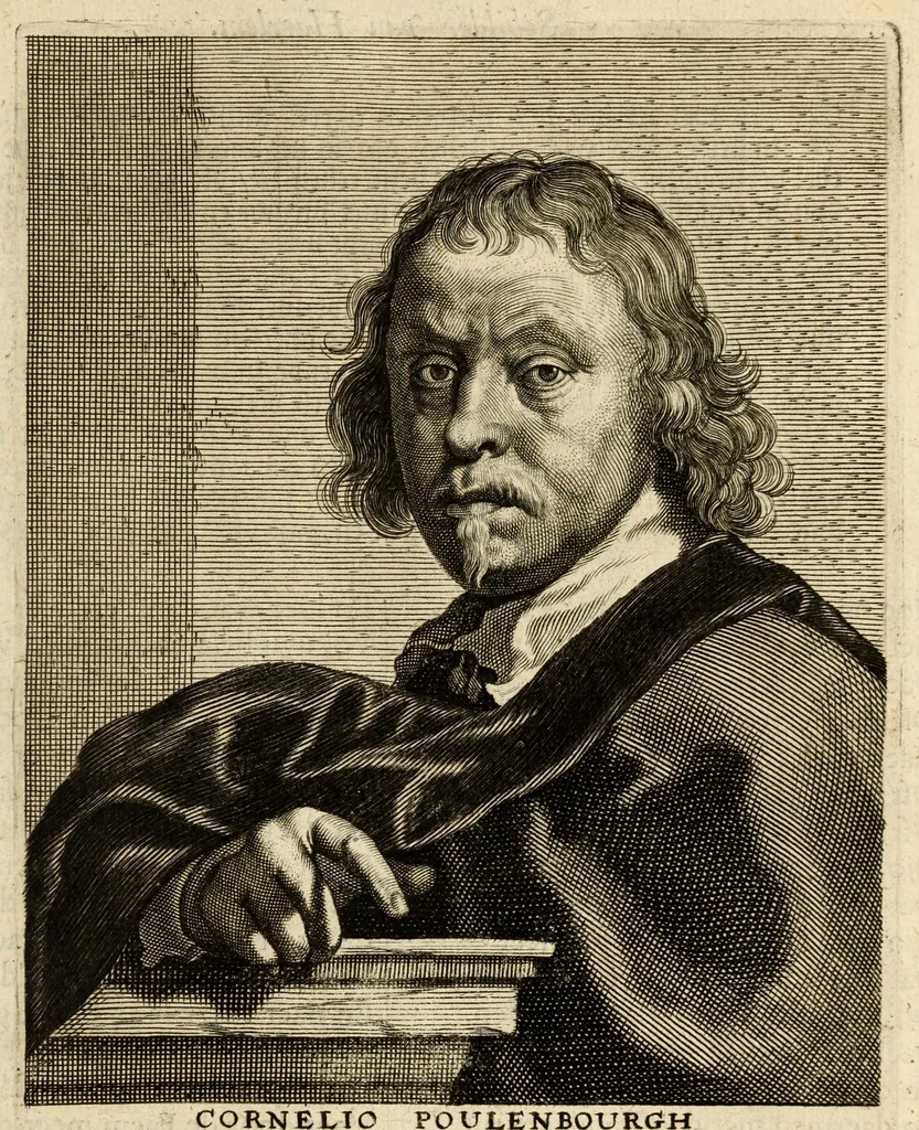 An illustration from Het gulden cabinet van de edele vry schilder-const : ontsloten door den lanck ghewenschten vrede tusschen de twee machtighe croonen van Spaignien en Vrancryck : waer-inne begrepen is den ontsterffe-lijcken loff vande vermaerste constiminnende geesten ende schilders van dese eeuw, hier inne meest naer het leven af-gebeldt, verciert met veel vermakelijcke rijmen ende spreucken, 1662, leaf 271