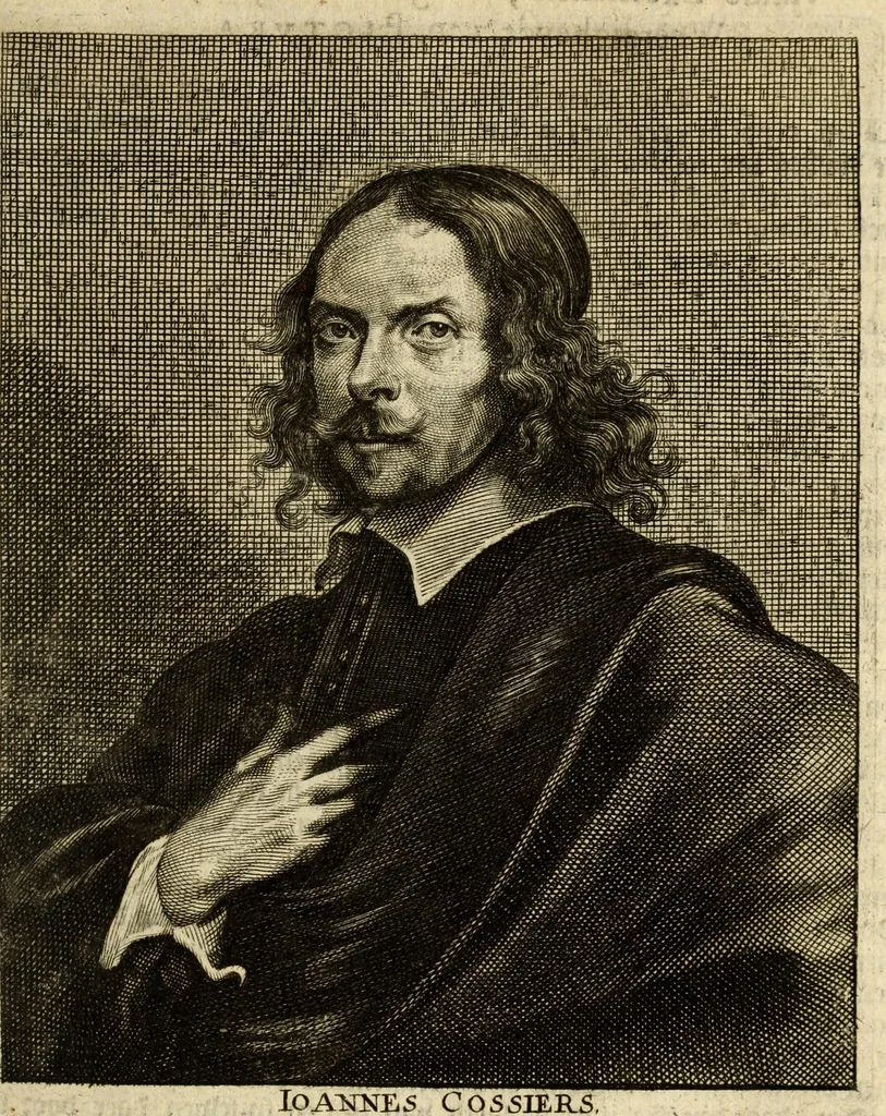 An illustration from Het gulden cabinet van de edele vry schilder-const : ontsloten door den lanck ghewenschten vrede tusschen de twee machtighe croonen van Spaignien en Vrancryck : waer-inne begrepen is den ontsterffe-lijcken loff vande vermaerste constiminnende geesten ende schilders van dese eeuw, hier inne meest naer het leven af-gebeldt, verciert met veel vermakelijcke rijmen ende spreucken, 1662, leaf 281