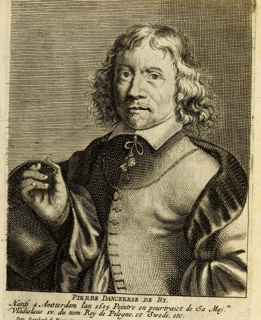 An illustration from Het gulden cabinet van de edele vry schilder-const : ontsloten door den lanck ghewenschten vrede tusschen de twee machtighe croonen van Spaignien en Vrancryck : waer-inne begrepen is den ontsterffe-lijcken loff vande vermaerste constiminnende geesten ende schilders van dese eeuw, hier inne meest naer het leven af-gebeldt, verciert met veel vermakelijcke rijmen ende spreucken, 1662, leaf 303