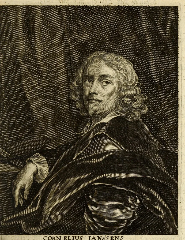 An illustration from Het gulden cabinet van de edele vry schilder-const : ontsloten door den lanck ghewenschten vrede tusschen de twee machtighe croonen van Spaignien en Vrancryck : waer-inne begrepen is den ontsterffe-lijcken loff vande vermaerste constiminnende geesten ende schilders van dese eeuw, hier inne meest naer het leven af-gebeldt, verciert met veel vermakelijcke rijmen ende spreucken, 1662, leaf 313