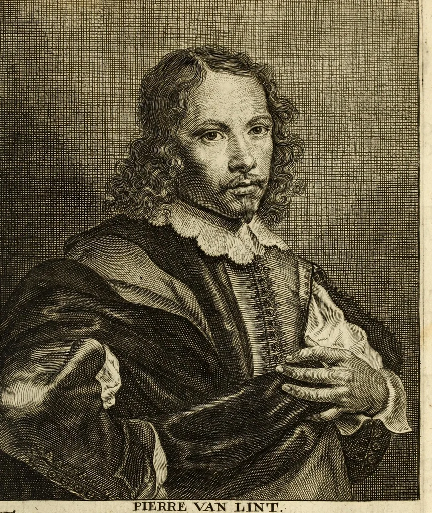 An illustration from Het gulden cabinet van de edele vry schilder-const : ontsloten door den lanck ghewenschten vrede tusschen de twee machtighe croonen van Spaignien en Vrancryck : waer-inne begrepen is den ontsterffe-lijcken loff vande vermaerste constiminnende geesten ende schilders van dese eeuw, hier inne meest naer het leven af-gebeldt, verciert met veel vermakelijcke rijmen ende spreucken, 1662, leaf 321