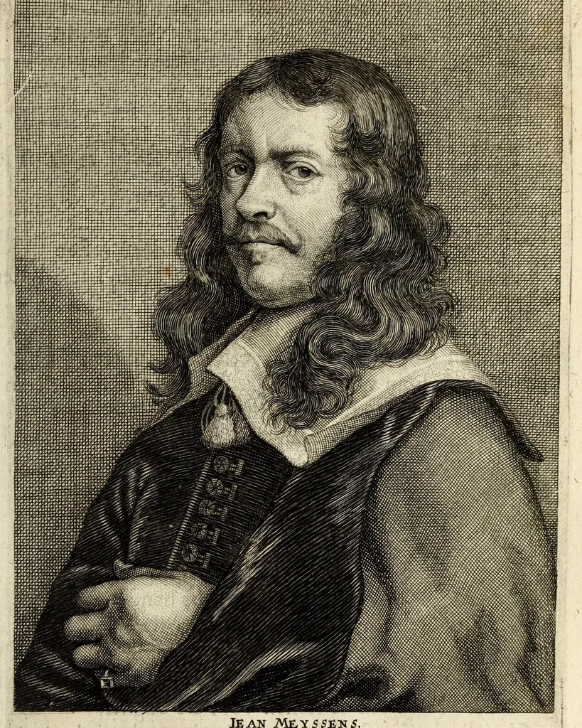 An illustration from Het gulden cabinet van de edele vry schilder-const : ontsloten door den lanck ghewenschten vrede tusschen de twee machtighe croonen van Spaignien en Vrancryck : waer-inne begrepen is den ontsterffe-lijcken loff vande vermaerste constiminnende geesten ende schilders van dese eeuw, hier inne meest naer het leven af-gebeldt, verciert met veel vermakelijcke rijmen ende spreucken, 1662, leaf 403