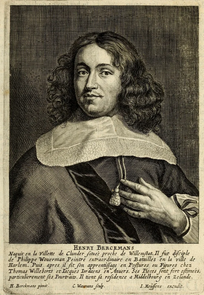 An illustration from Het gulden cabinet van de edele vry schilder-const : ontsloten door den lanck ghewenschten vrede tusschen de twee machtighe croonen van Spaignien en Vrancryck : waer-inne begrepen is den ontsterffe-lijcken loff vande vermaerste constiminnende geesten ende schilders van dese eeuw, hier inne meest naer het leven af-gebeldt, verciert met veel vermakelijcke rijmen ende spreucken, 1662, leaf 431