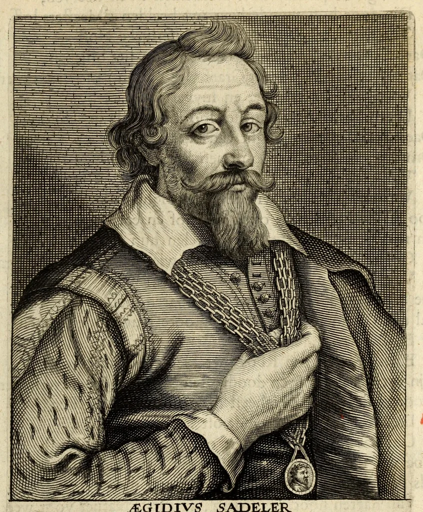 An illustration from Het gulden cabinet van de edele vry schilder-const : ontsloten door den lanck ghewenschten vrede tusschen de twee machtighe croonen van Spaignien en Vrancryck : waer-inne begrepen is den ontsterffe-lijcken loff vande vermaerste constiminnende geesten ende schilders van dese eeuw, hier inne meest naer het leven af-gebeldt, verciert met veel vermakelijcke rijmen ende spreucken, 1662, leaf 499