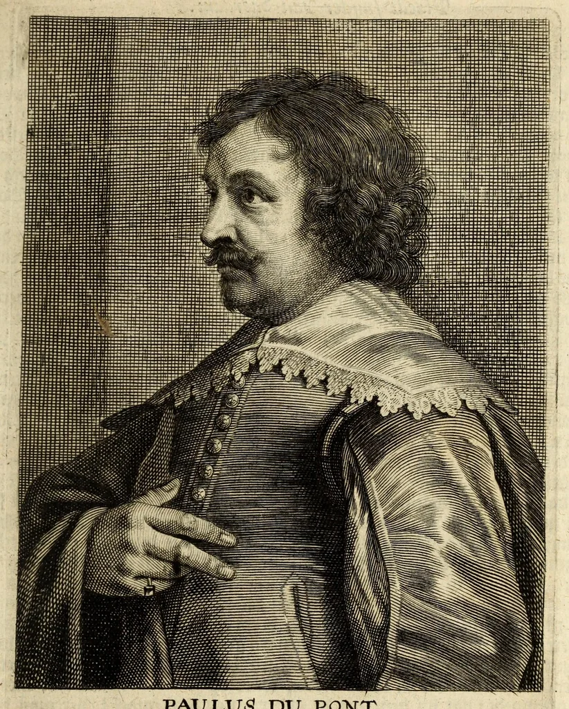 An illustration from Het gulden cabinet van de edele vry schilder-const : ontsloten door den lanck ghewenschten vrede tusschen de twee machtighe croonen van Spaignien en Vrancryck : waer-inne begrepen is den ontsterffe-lijcken loff vande vermaerste constiminnende geesten ende schilders van dese eeuw, hier inne meest naer het leven af-gebeldt, verciert met veel vermakelijcke rijmen ende spreucken, 1662, leaf 513