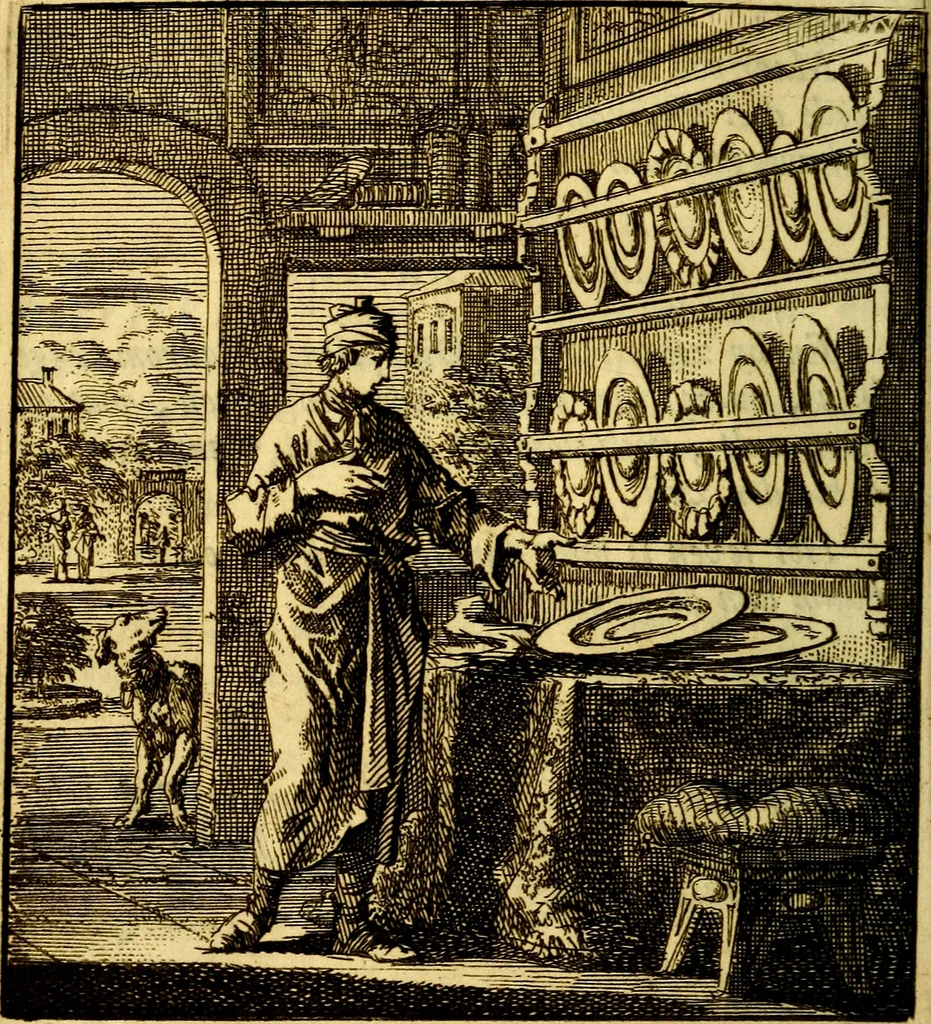 An illustration from Het leezaam huisraad, vertoond in vyftig konstige figuuren, met godlyke spruken en stichtelyke verzen, 1711, leaf 51