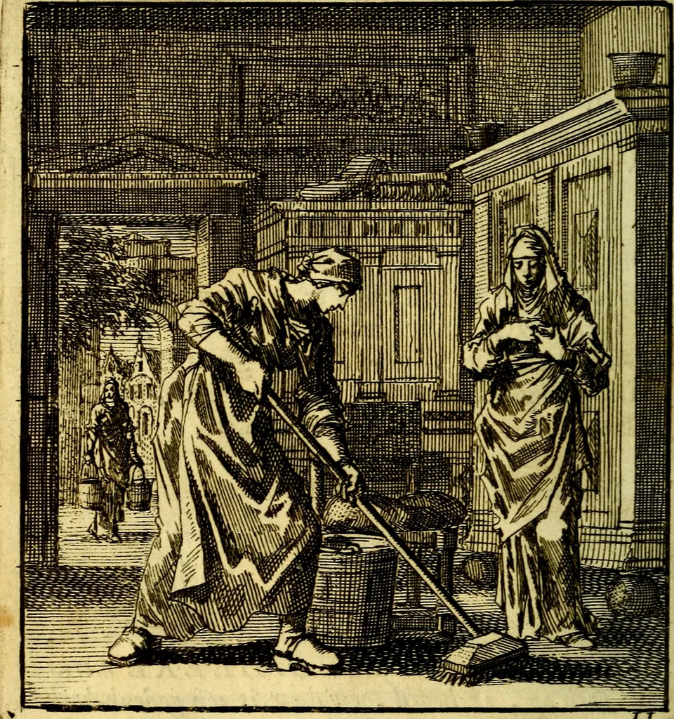 An illustration from Het leezaam huisraad, vertoond in vyftig konstige figuuren, met godlyke spruken en stichtelyke verzen, 1711, leaf 87