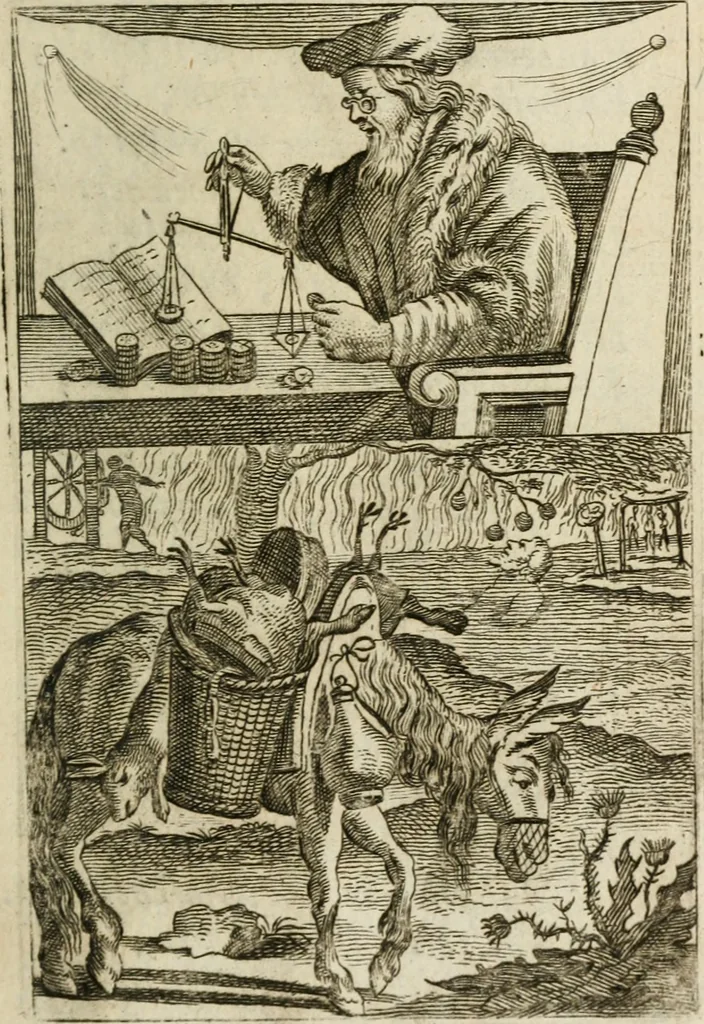 An illustration from Het masker vande wereldt afgetrocken, 1733, leaf 122