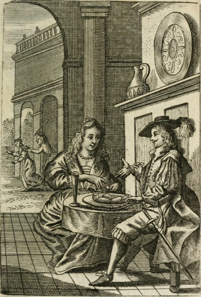 An illustration from Het masker vande wereldt afgetrocken, 1733, leaf 140