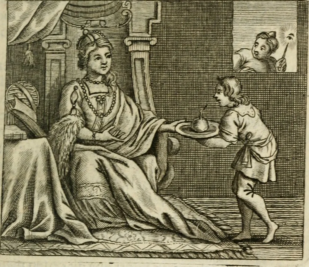 An illustration from Het masker vande wereldt afgetrocken, 1733, leaf 200