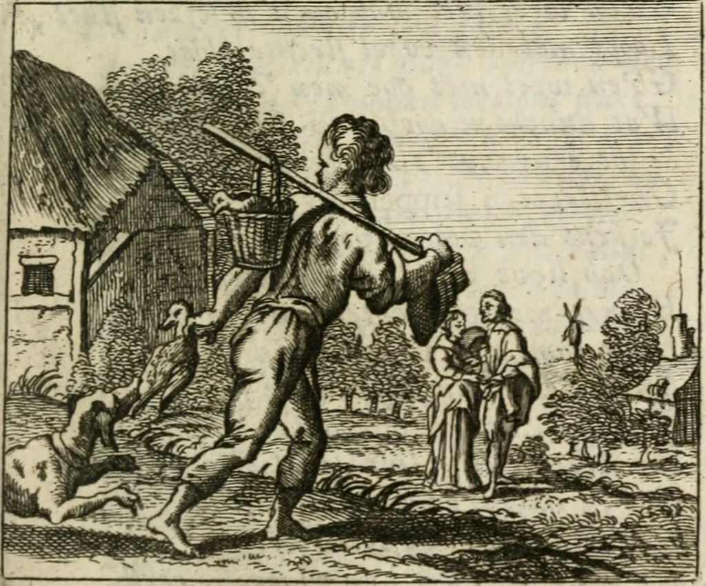 An illustration from Het masker vande wereldt afgetrocken, 1733, leaf 272